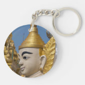 Porte-clés Profil de statue de Bouddha (Dos)