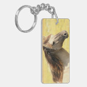 Porte-clés Profil du cheval beige (Devant gauche)