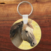 Porte-clés Profil du cheval beige (Recto)