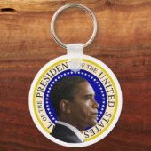 Porte-clés Profil du président Obama (Recto)