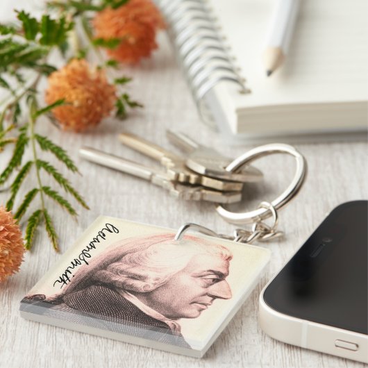 Porte-clés Profil/signature Adam Smith (Devant Droit)