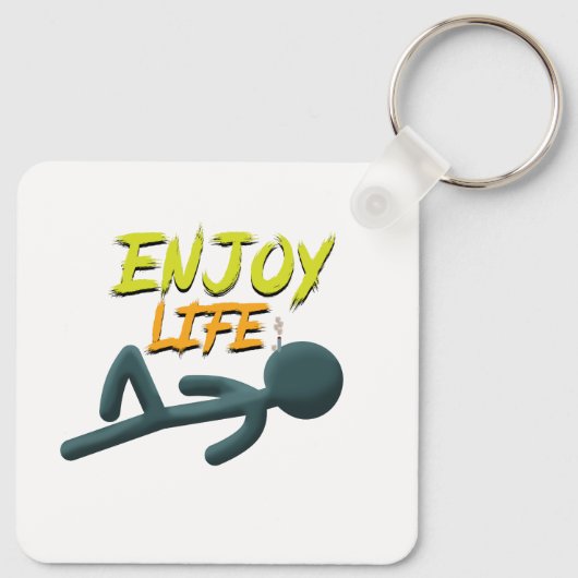 Porte-clés Profitez de la vie (Dos)