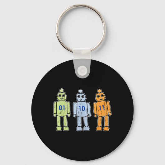 Porte-clés Programmation Robot 01 10 11 (Recto)