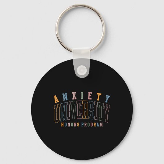 Porte-clés Programme d'honneurs de l'anxiété à l'université, (Recto)