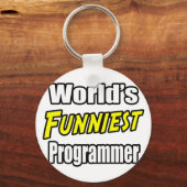 Porte-clés Programmeur le plus drôle du monde (Recto)