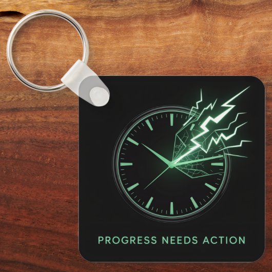 Porte-clés Progress Needs Action (Recto)