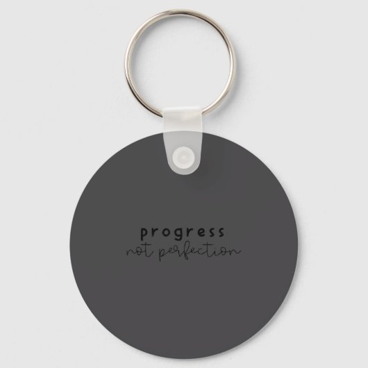 Porte-clés Progress Not Perfection Funny Motivating Statement (Recto)