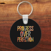 Porte-clés Progress Over Perfection Motivation Motivational T (Recto)
