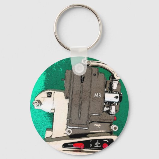 Porte-clés Projecteur vidéo vintage (Recto)