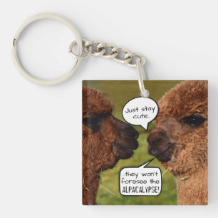 Porte-clés Projets drôles d'Alpacalypse d'alpaga