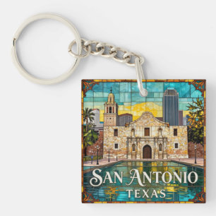Porte-clés Promenade de la rivière de San Antonio 🌺