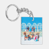 Porte-clés Promenade hivernale (Devant gauche)