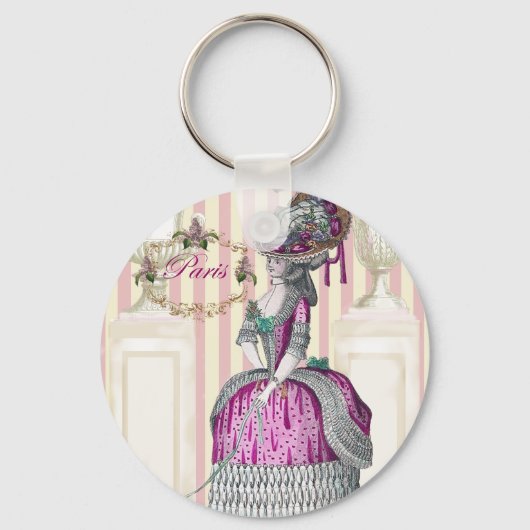 Porte-clés Promenade matinale sur les Champs-Élysées (Recto)