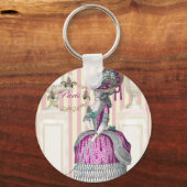 Porte-clés Promenade matinale sur les Champs-Élysées (Recto)