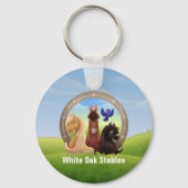 Porte-clés Promo à cheval Appaloosa Galloping (Verso)