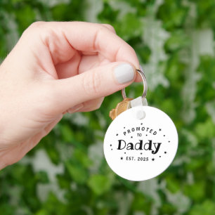 Porte-clés Promoté À Papa Cadeau Père Personnalisé