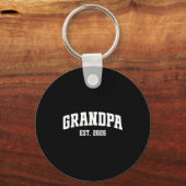 Porte-clés Promoted To Grandpa Est. 2026 Grandparent Baby Ann (Recto)