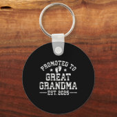 Porte-clés Promoted To Great Grandma Est 2026 First Time New (Recto)