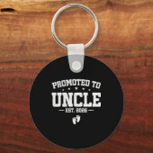 Porte-clés Promoted To Uncle 2026 Soon To Be Uncle Fathers Da (Recto)