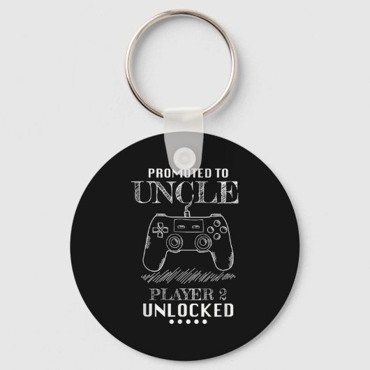 Porte-clés Promoted To Uncle Player 2 Unlock Shirt New Uncle (Recto)