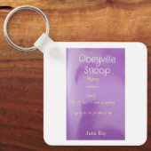 Porte-clés promotion de livre (Recto)