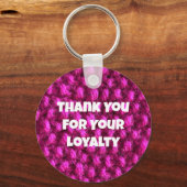 Porte-clés Promotion d'entreprise Fil rose Appréciation des c (Recto)