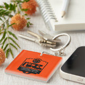 Porte-clés Promotion du camping Caravan (Devant Droit)