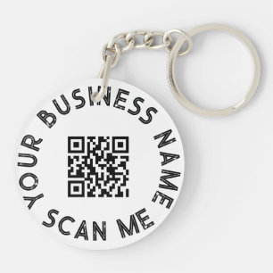 Porte-clés Promotion du code QR d'entreprise personnalisé