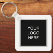 Porte-clés Promotion du logo d'entreprise personnalisé (Recto)