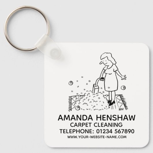 Porte-clés Promotion du nettoyage des tapis (Recto)