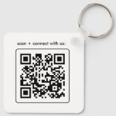 Porte-clés promotionnel avec code QR et logo perso (Dos)