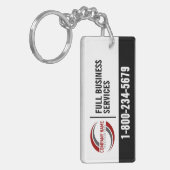 Porte-clés promotionnel avec logo (Devant gauche)