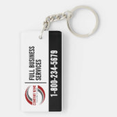 Porte-clés promotionnel avec logo (Dos)
