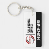 Porte-clés promotionnel avec logo (Devant)