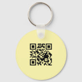Porte-clés promotionnels avec code QR jaune pour e (Verso)