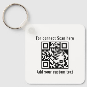 Porte-clés promotionnels avec code QR pour entrepr