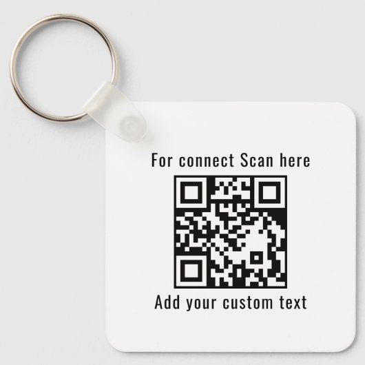 Porte-clés promotionnels avec code QR pour entrepr (Recto)