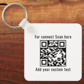 Porte-clés promotionnels avec code QR pour entrepr (Recto)