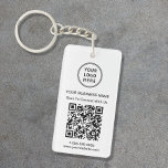 Porte-clés Promotionnels Connect With Us Logo QR Code<br><div class="desc">Porte - clé promotionnel moderne et professionnel pour votre entreprise avec votre code QR pour les clients à rechercher une liste de vos produits, services, prix ou autres informations. Téléchargez votre logo et votre code QR et ajoutez votre nom d'entreprise, votre site Web, votre slogan, votre numéro de téléphone, etc.,...</div>