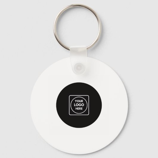 Porte-clés promotionnels QR Code avec logo simple  (Recto)