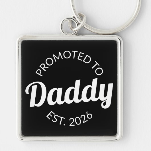 Porte-clés Promu À Daddy Est. 2026 I (Devant)