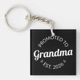 Porte-clés Promu À Grand-Mère Est. 2026 I