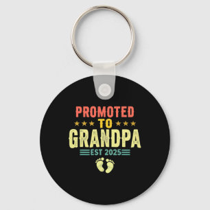 Porte-clés Promu À Grandpa Est 2025 Bientôt Être Grand-Père F