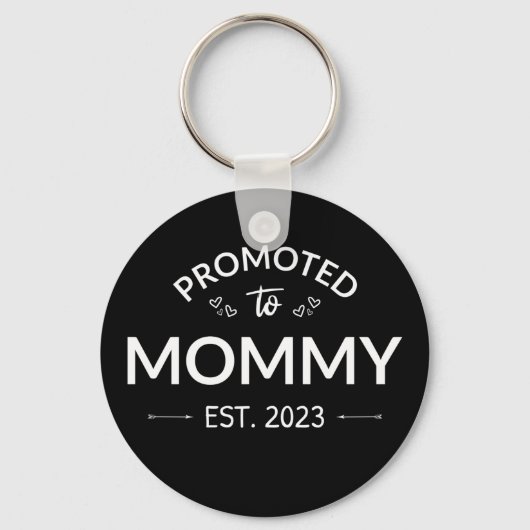 Porte-clés Promu À Mommy Est. 2023 II (Recto)