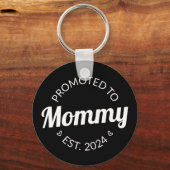 Porte-clés Promu À Mommy Est. 2024 I (Recto)