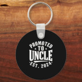 Porte-clés Promu À Oncle 2024 Annonce De Grossesse 1Er (Recto)