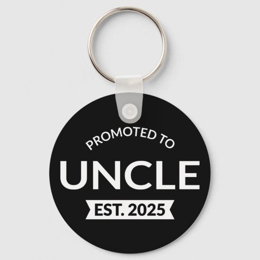 Porte-clés Promu À Oncle Est. 2025 II (Recto)