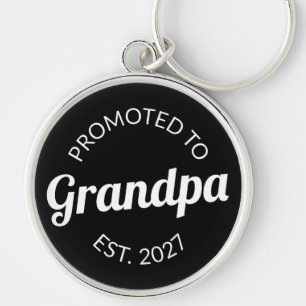 Porte-clés Promu Grand-papa dès 2027 Nouveau Papa Je suis