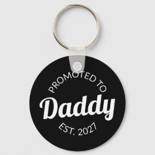 Porte-clés Promu Papa 2027 Futur Papa Cadeau Baby Shower Je