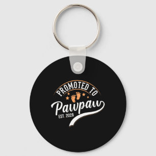 Porte-clés Promu Papa Pawpaw 2026 - Première Fête des Pères